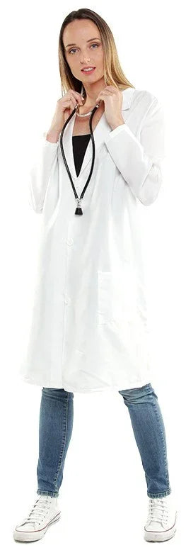 Bata de Médico Blanca para Adulto Médicos y Doctoras Partilandia